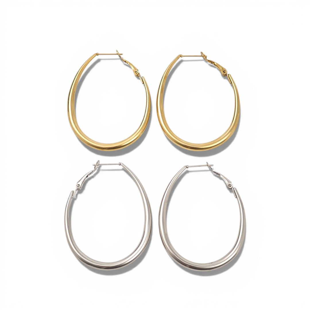 ⚡🚚 Sleek Oval Hoops 4 cm