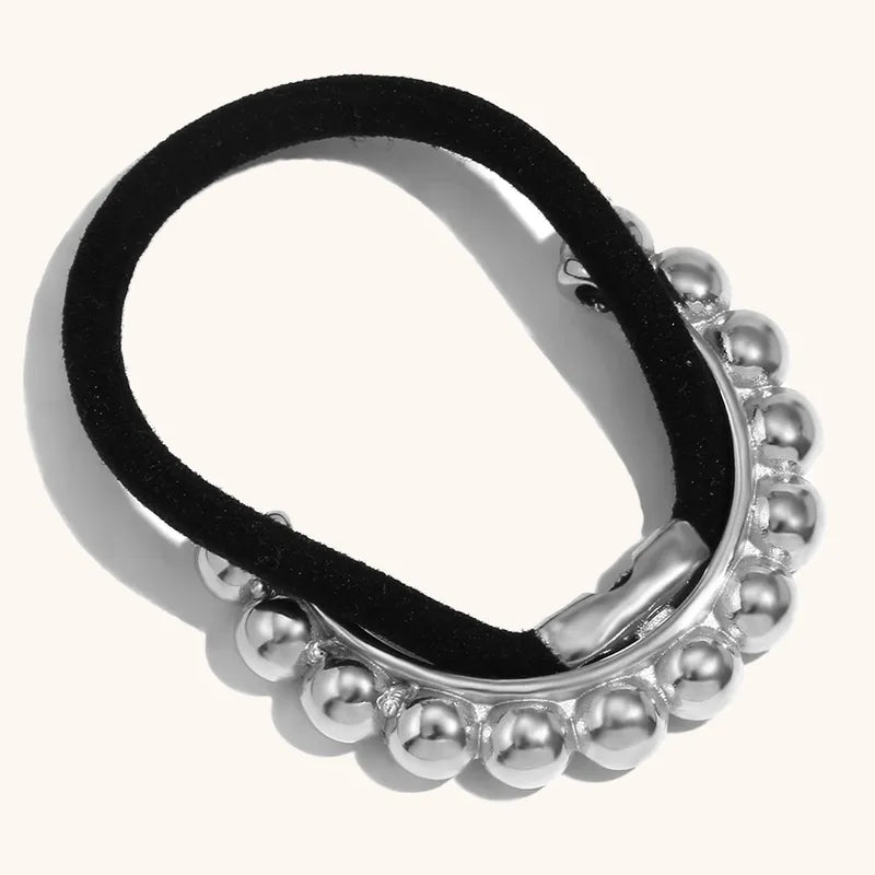 Round Beads Arrangement Modeling Hair Rope, pack of 2