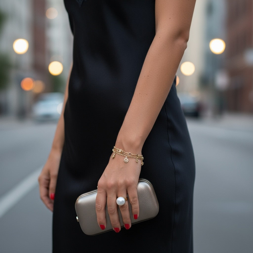 Pearl Dome Ring – Ατσάλινο Δαχτυλίδι με Μεγάλη Πέρλα | So Cute by Dimi Χονδρική