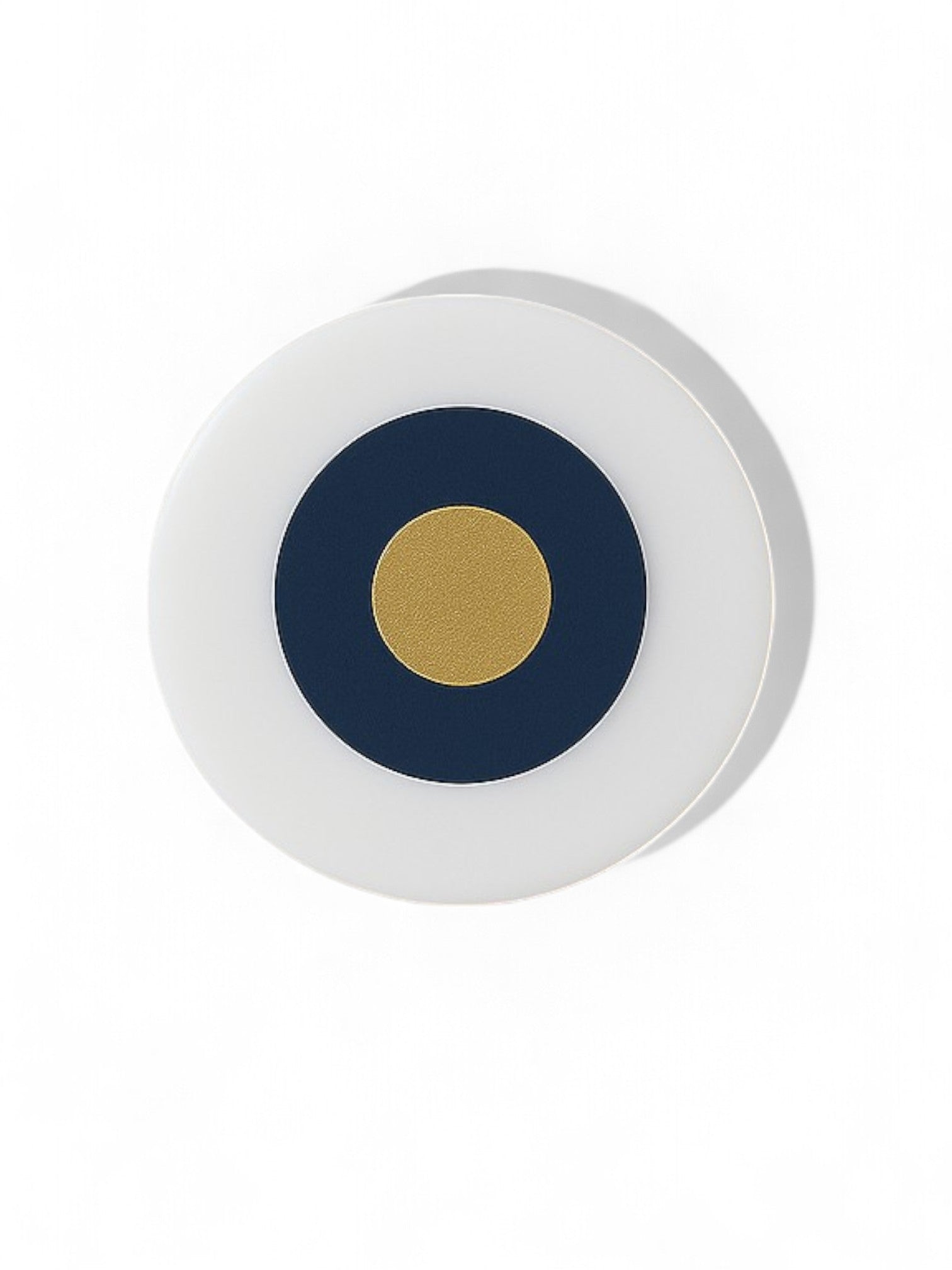 Μαγνητάκι μάτι από πλεξιγκλάς σε λευκό, μπλε και χρυσό