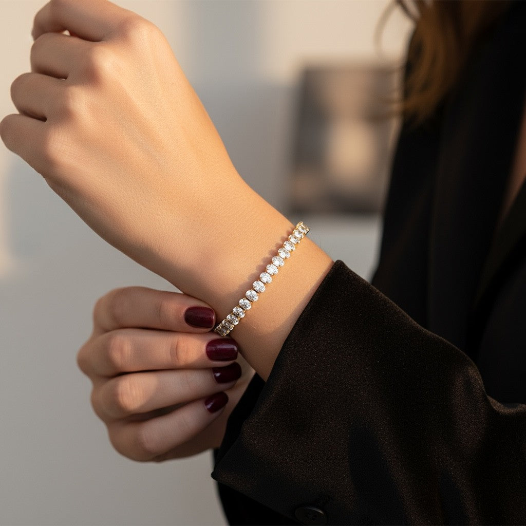 💎🕒 Classic Tennis Bracelet