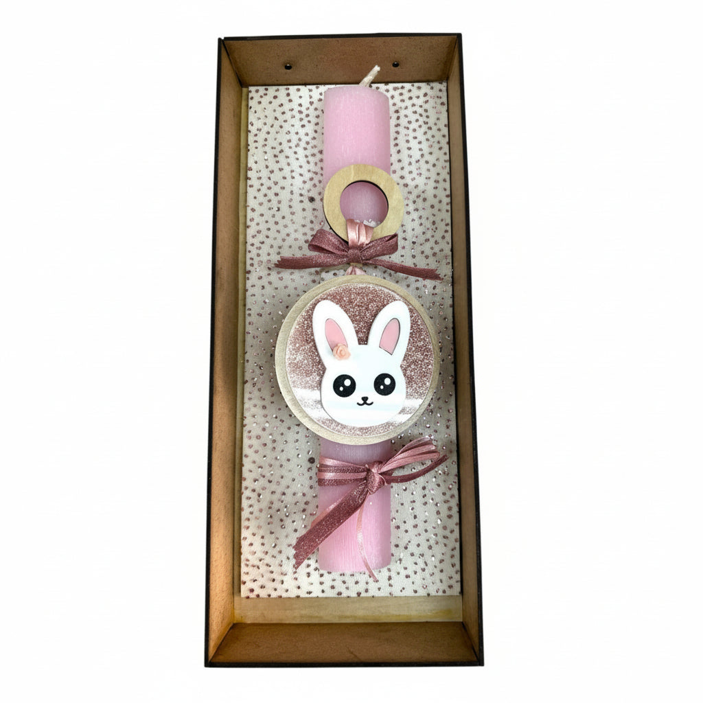 🤍✨ Λαμπάδα Ζωάκια – Κουνελάκι