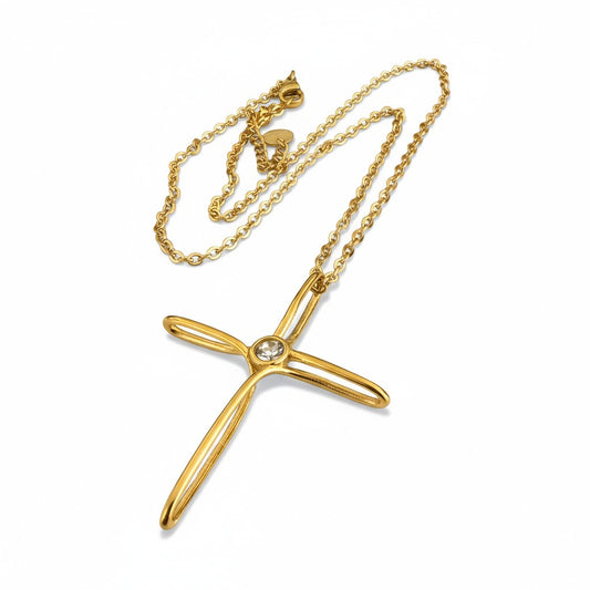 Starlume Necklace – Ατσάλινο Κολιέ Αστέρι με Ζιργκόν | So Cute by Dimi Χονδρική