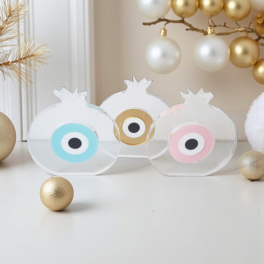 Επιτραπέζιο Γούρι Ρόδι Plexiglass με Μάτι