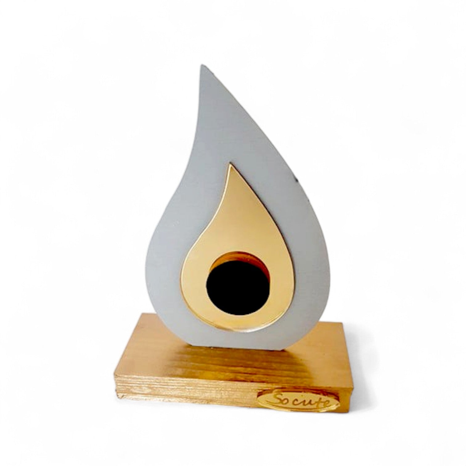 Επιτραπέζιο γούρι σταγόνα με μάτι plexiglass χρυσού καθρέφτη – Χονδρική So Cute by Dimi