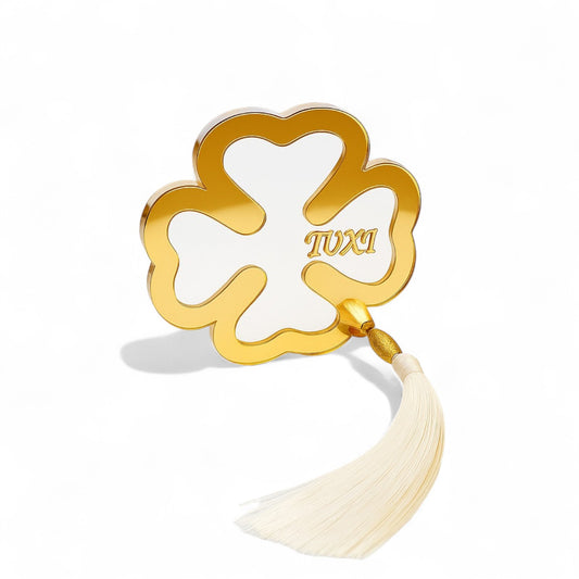 🤍✨ Επιτραπέζιο Γούρι Τετράφυλλο Τριφύλλι