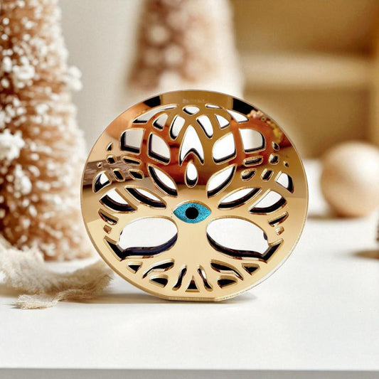 Επιτραπέζιο Γούρι Δέντρο Ζωής με Μάτι – Plexiglass Καθρέφτης