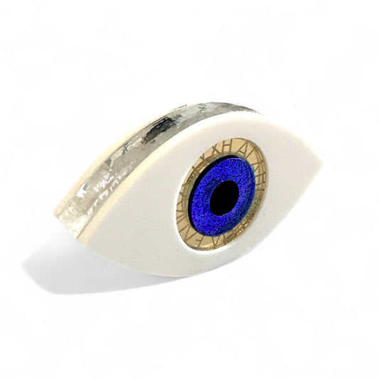 Μίνι γούρι μάτι plexiglass χονδρικής με χρυσή χάραξη ευχών – 2026