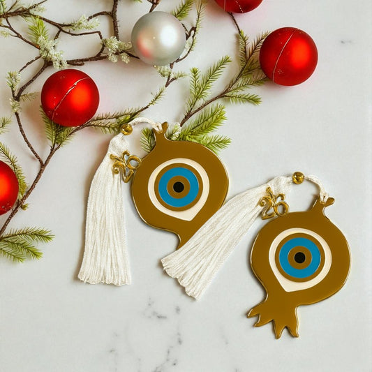 Χονδρική So Cute by DImi, γούρι ρόδι με μάτι, φούντα και charm