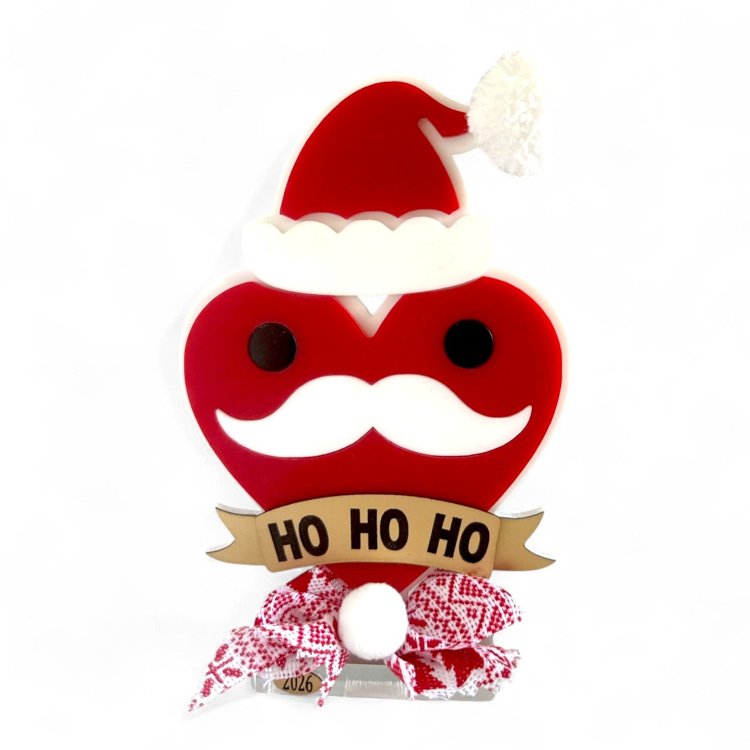 Χειροποίητο γούρι Christmas Pop Ho Ho Ho από plexiglass – Χονδρική So Cute by Dimi