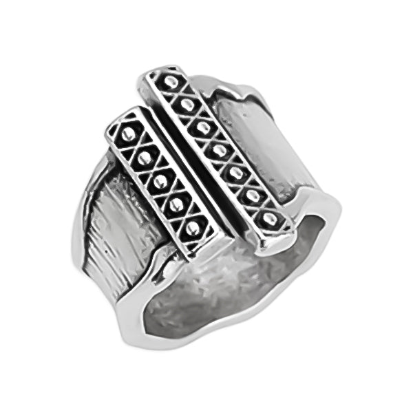 Ethnic flat ring, package of 3 pieces