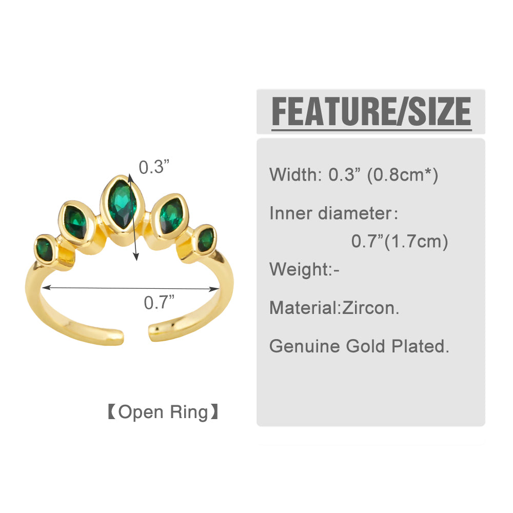 Simple zircon ring