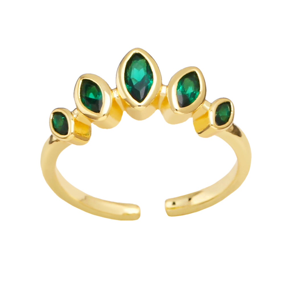 Simple zircon ring