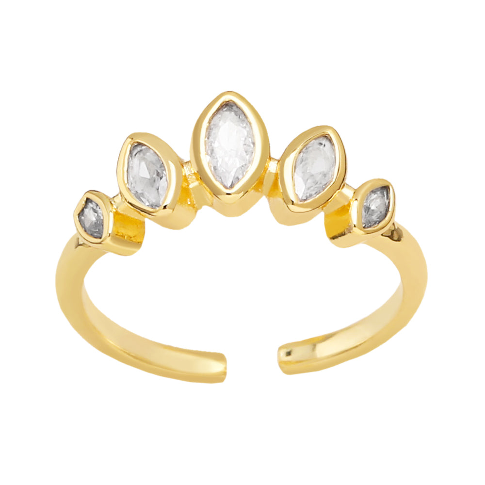 Simple zircon ring