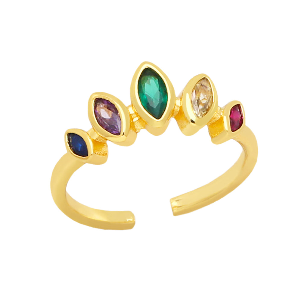 Simple zircon ring