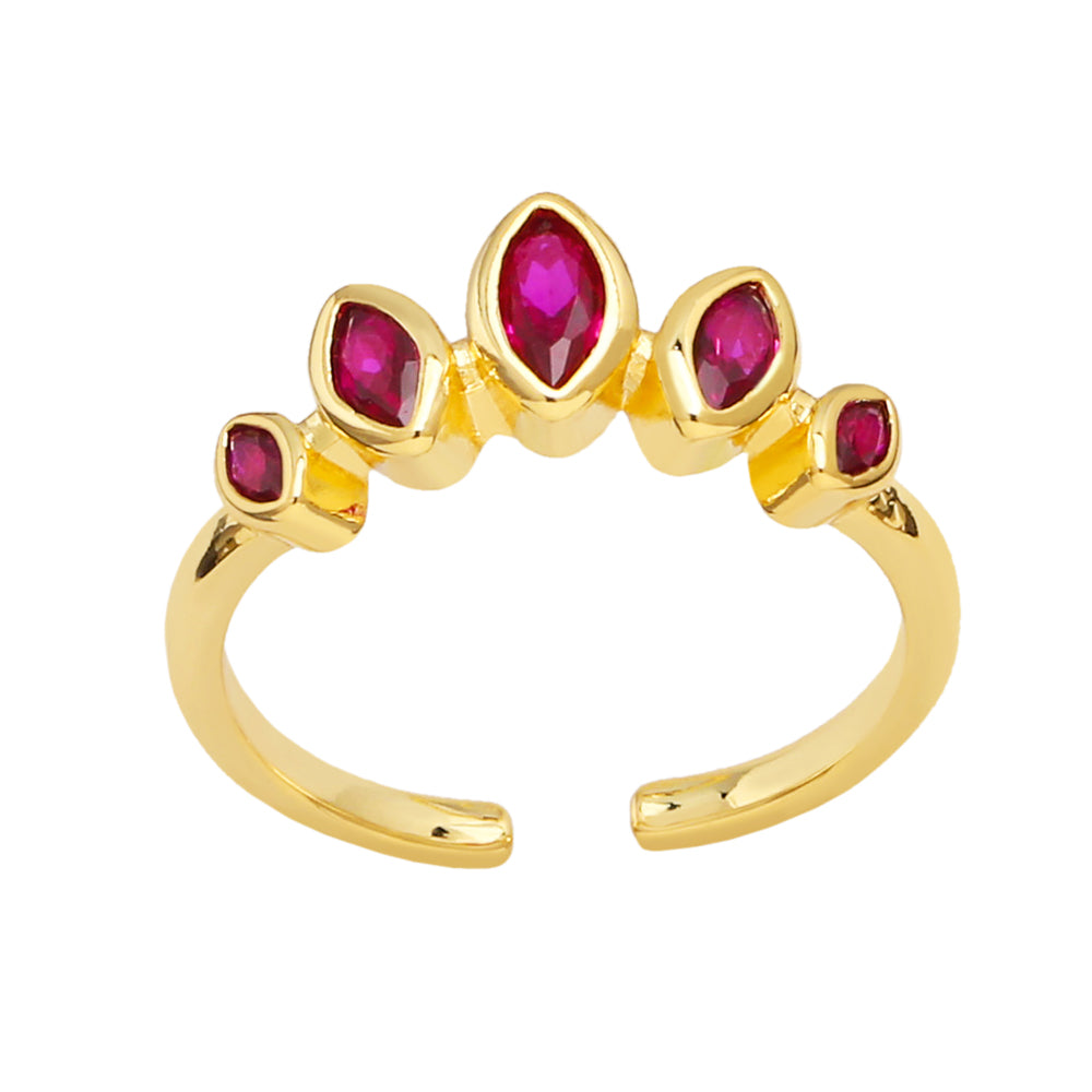 Simple zircon ring