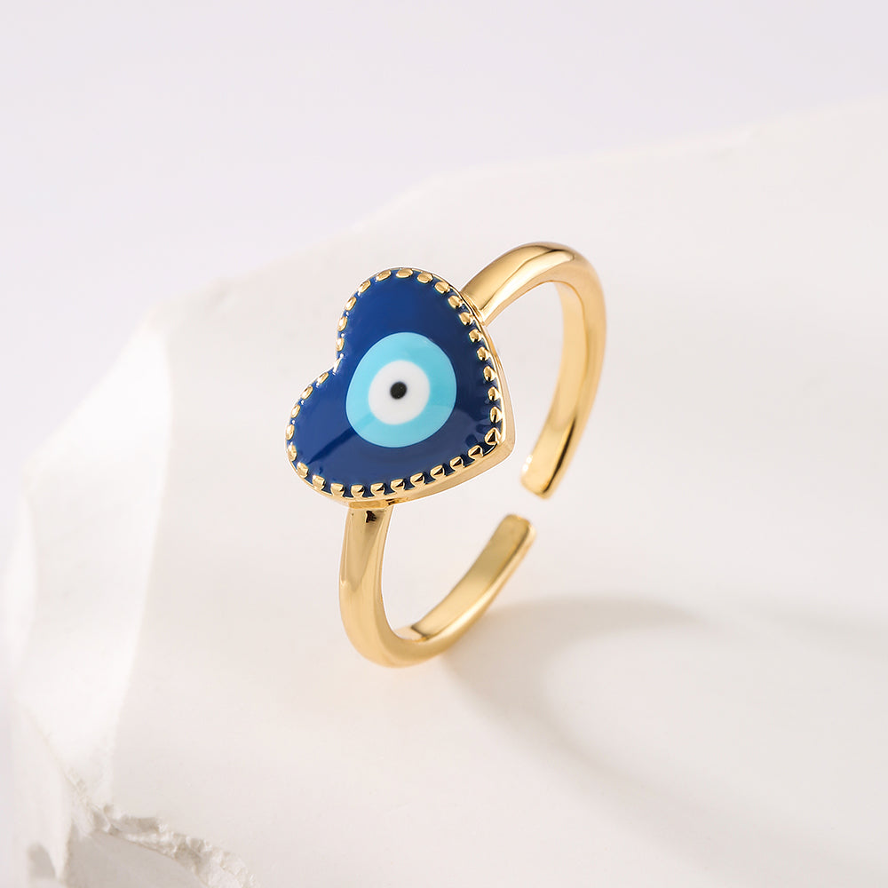 Evil eye ring, 5 styles