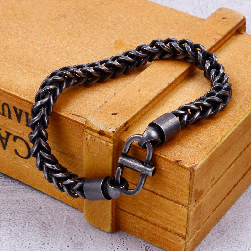 Men fashion titanium steel chain bracelet