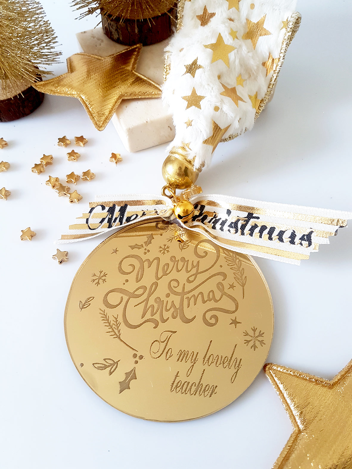 Κρεμαστό γούρι Merry Christmas Teacher