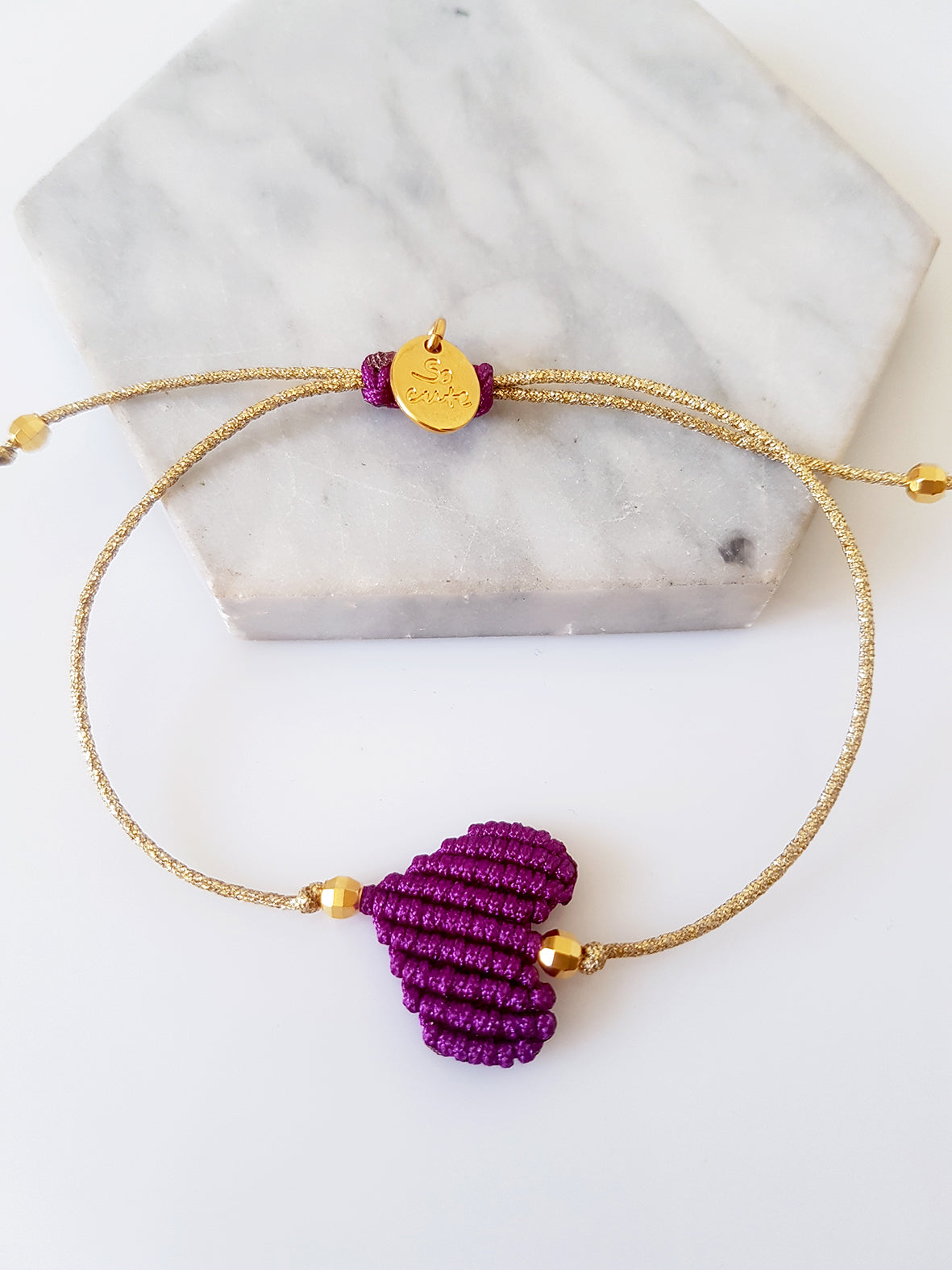 Golden Slim βραχιόλι καρδιά - So Cute by Dimi