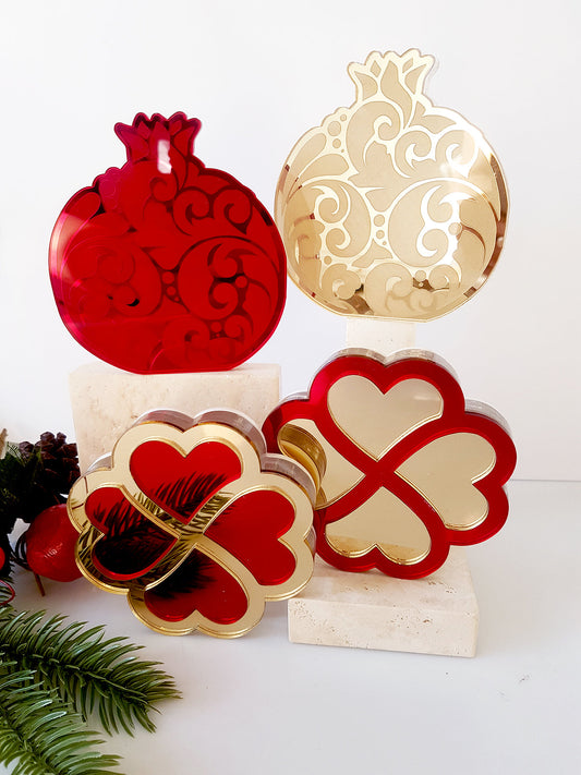 Επιτραπέζιο γούρι ρόδι με σχέδια