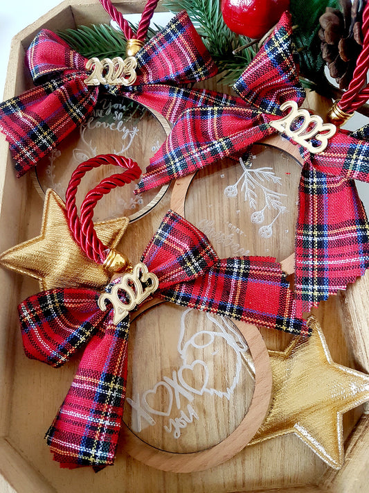 Κρεμαστά ξύλινα γούρια Wishes σε 3 σχέδια