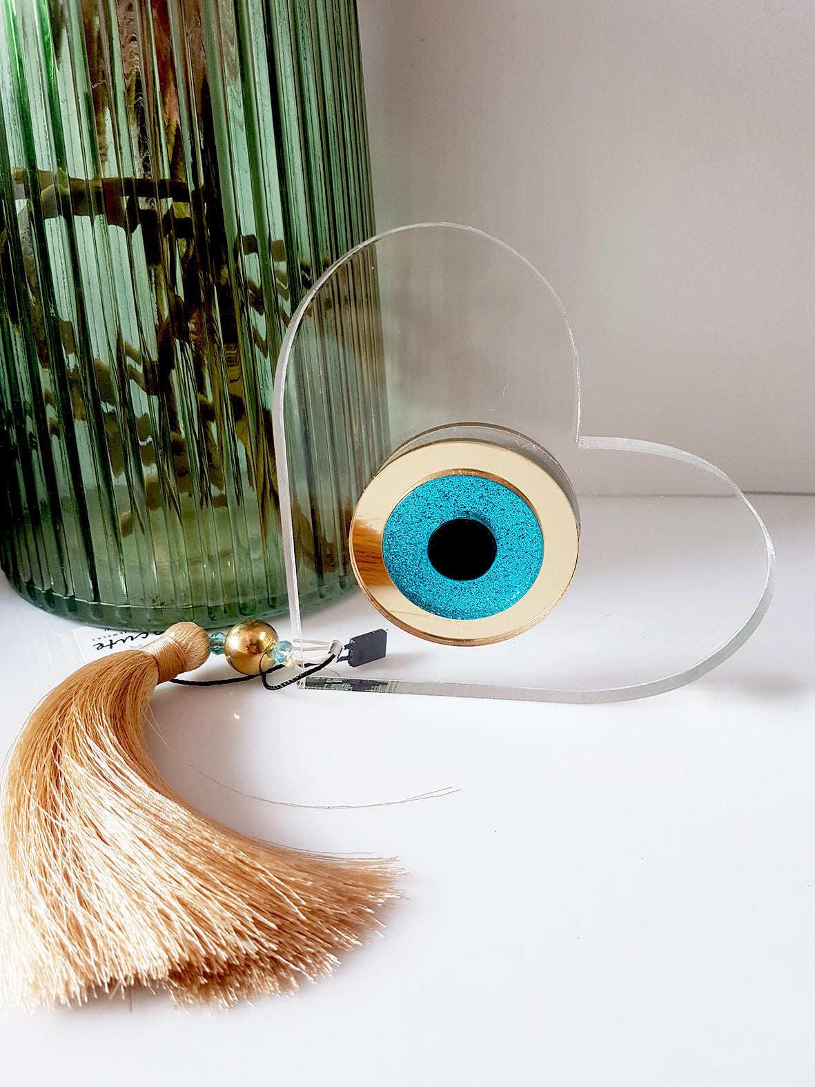 Επιτραπέζιο γούρι καρδιά με μάτι - So Cute by Dimi