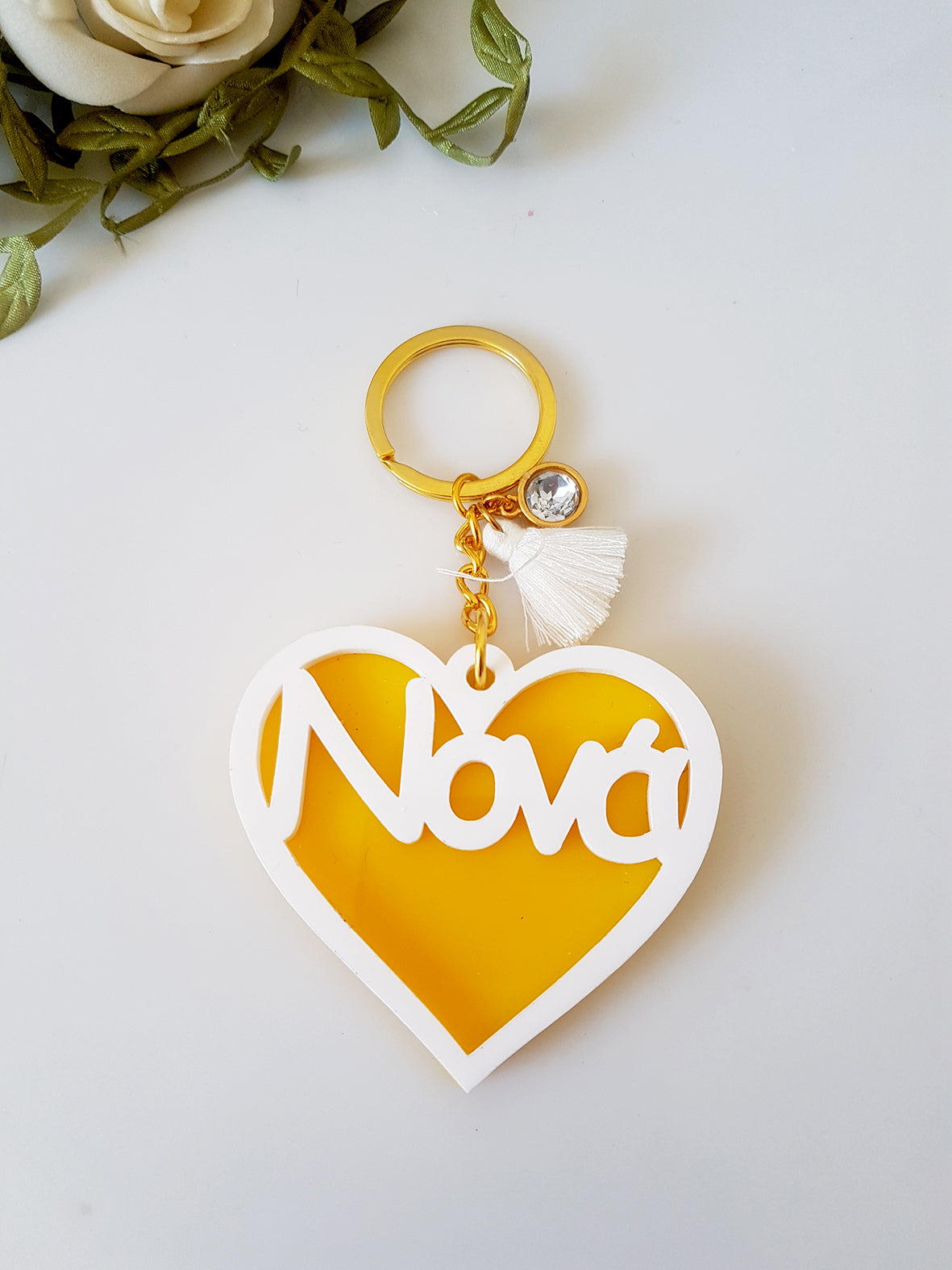 Μπρελόκ καρδιά Μαμά, Γιαγιά, Νονά, Θεία ή Sister - So Cute by Dimi