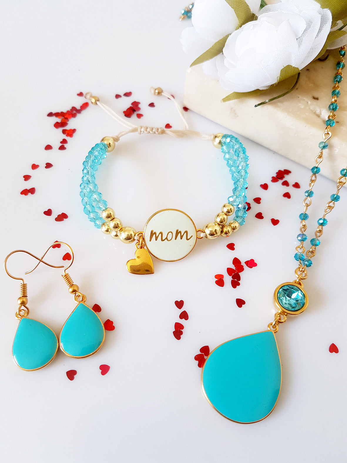 Βραχιόλι με χάντρες Mom - So Cute by Dimi