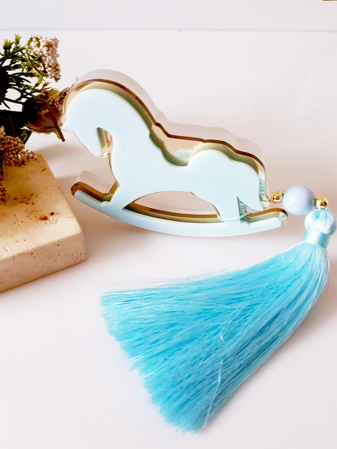 Κουνιστό αλογάκι, σετ δώρου για νεογέννητο - So Cute by Dimi