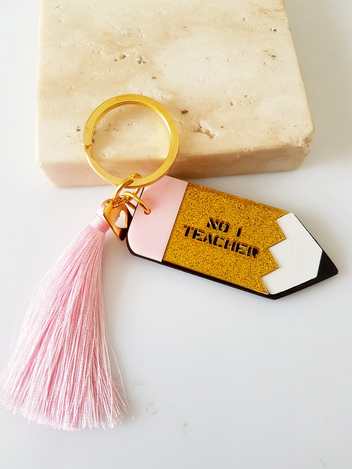 Μπρελόκ μολύβι No1 Teacher - So Cute by Dimi