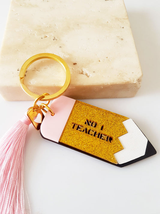 Μπρελόκ μολύβι No1 Teacher - So Cute by Dimi