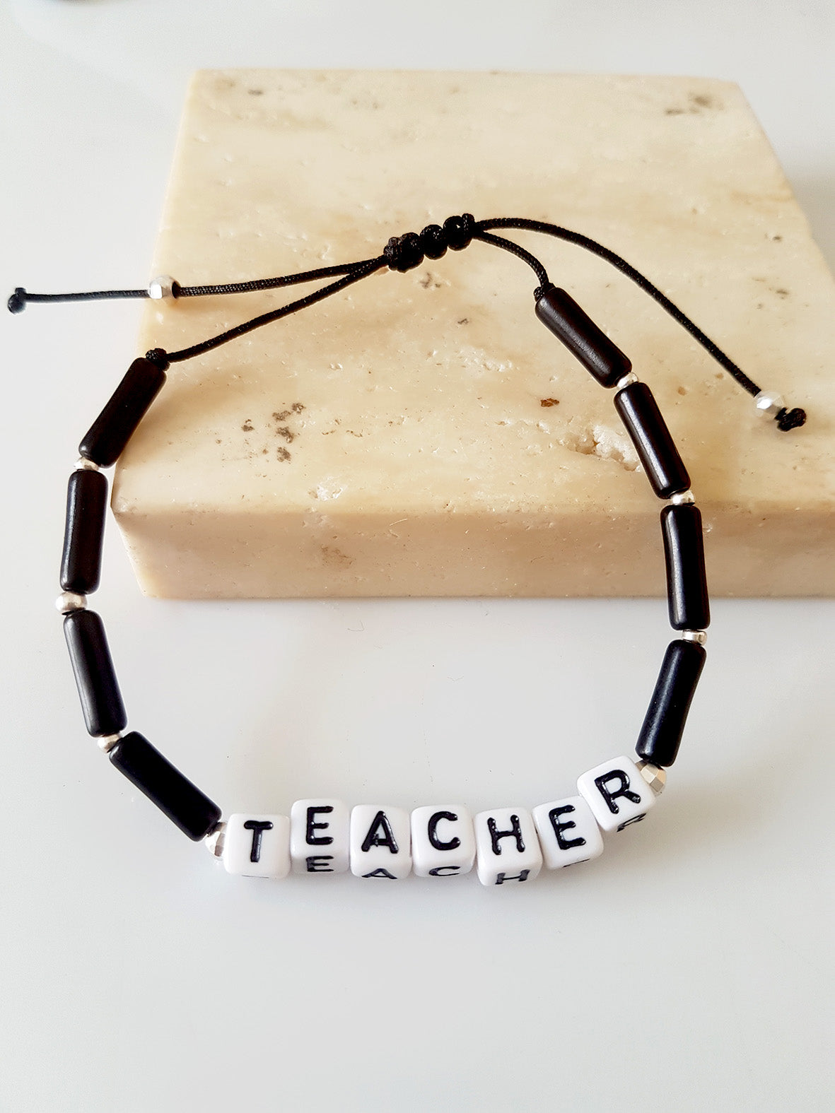 Βραχιόλι Teacher με ημιπολύτιμες χάντρες– χονδρική So Cute by Dimi