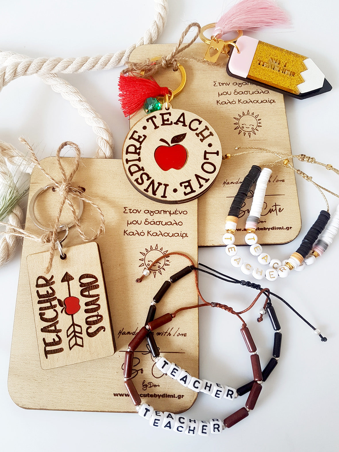 Μπρελόκ μολύβι No1 Teacher - So Cute by Dimi