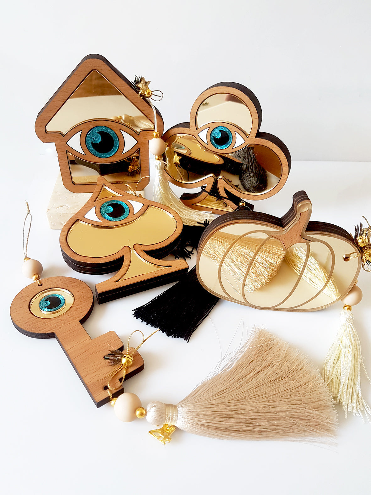 Χειροποίητα επιτραπέζια γούρια από ξύλο και ακρυλικό-Χονδρική & Λιανική So Cute by DImi