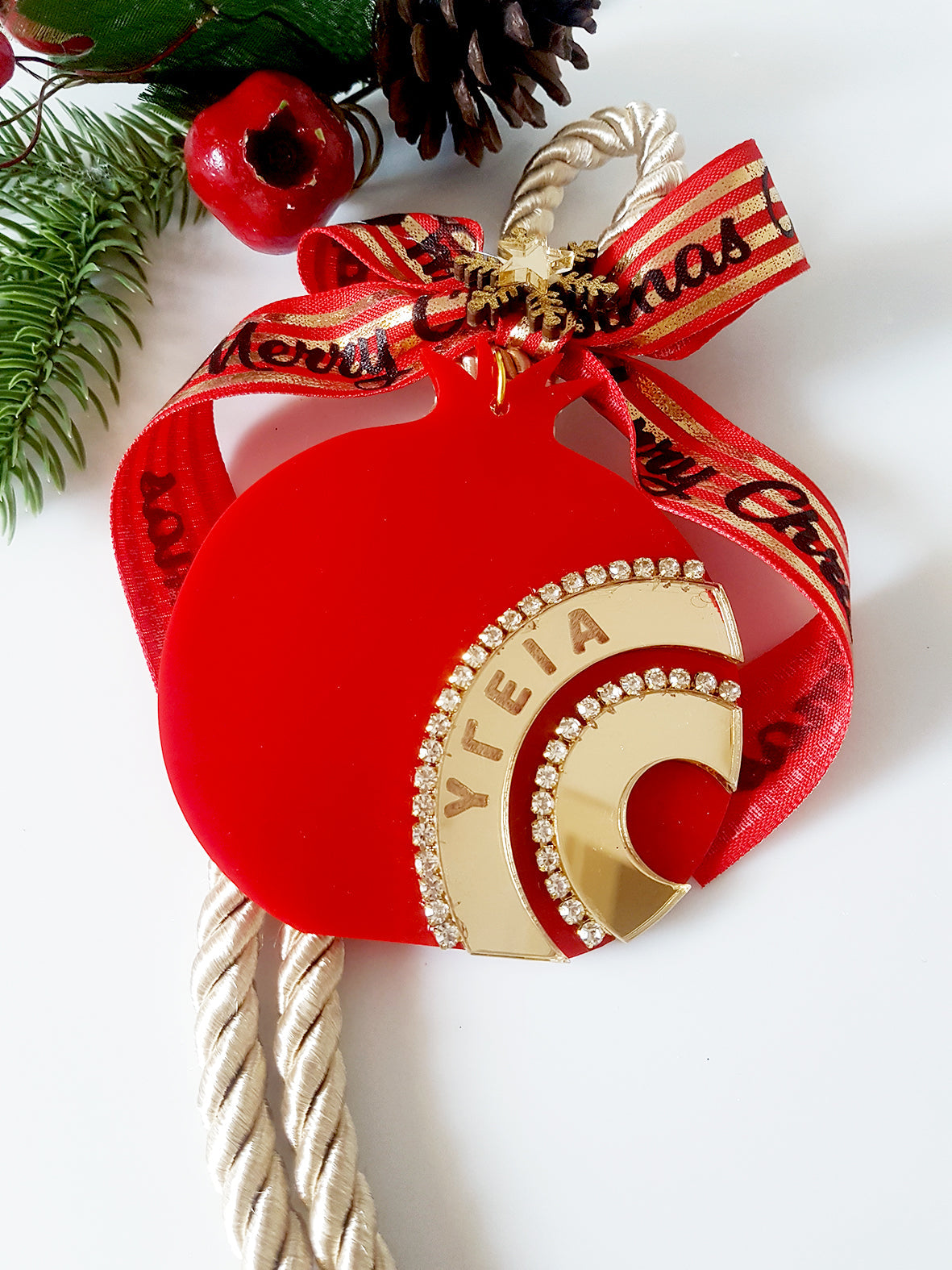 Γούρι Ρόδι με χάραξη Υγεία