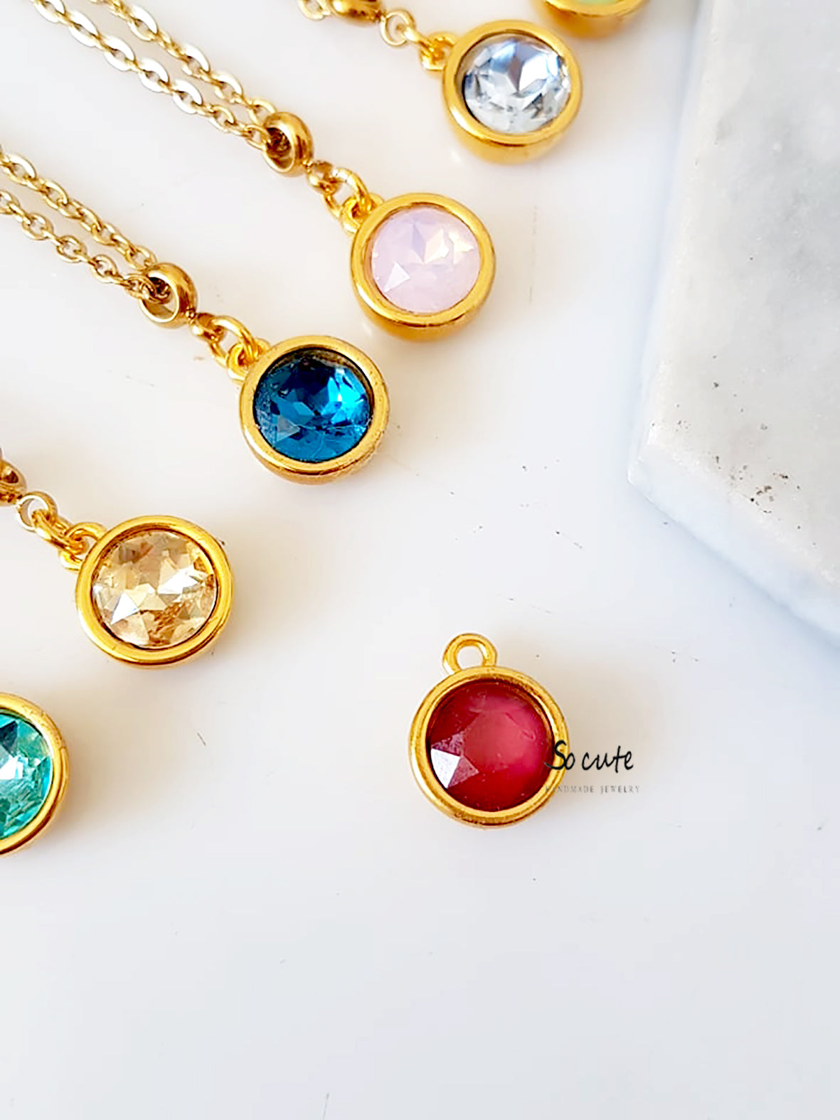 Ατσάλινο κολιέ Crystal Dot