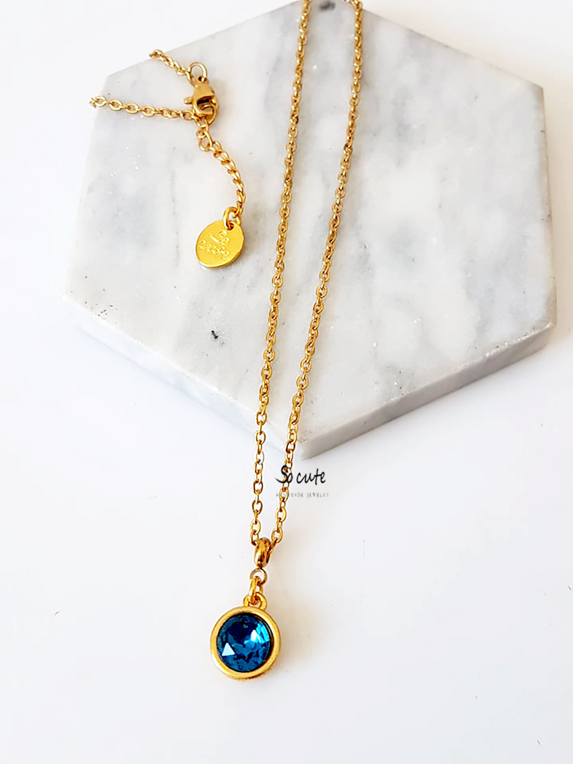 Ατσάλινο κολιέ Crystal Dot