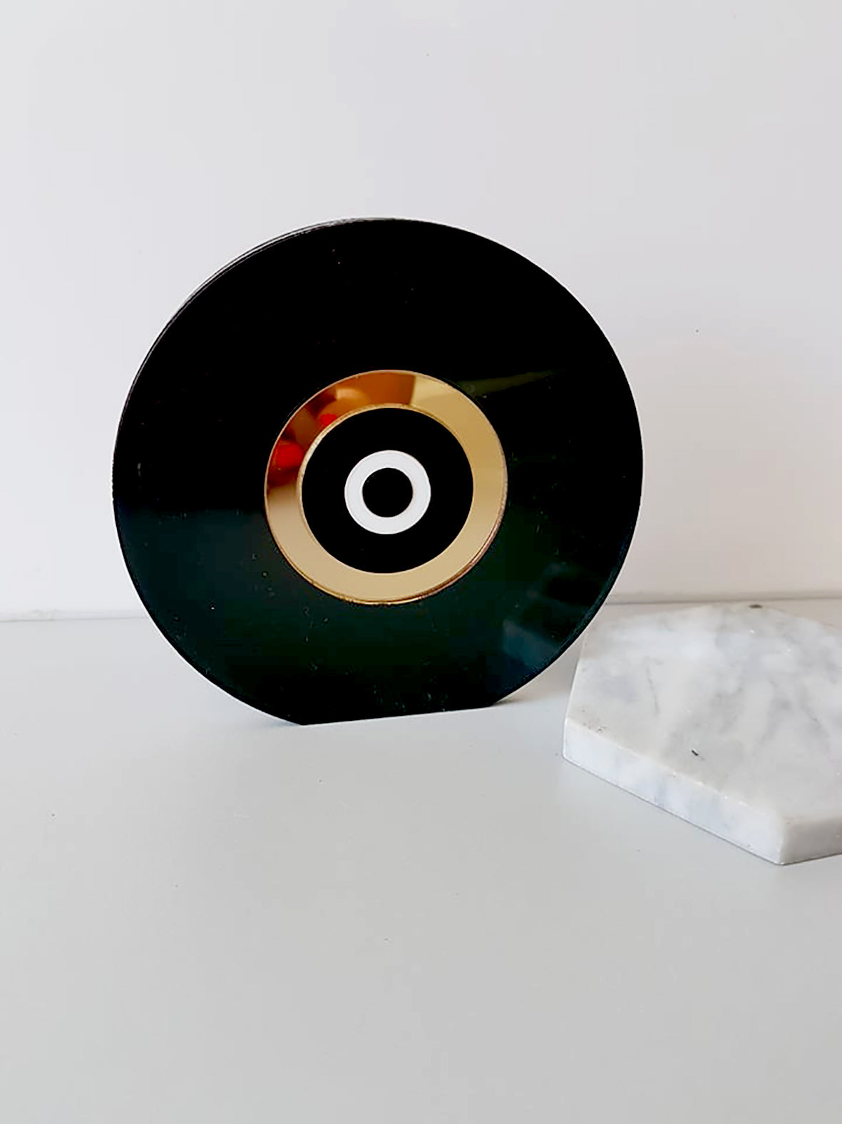 Επιτραπέζιο στρογγυλό γούρι μάτι μαύρος καθρέφτης - So Cute by Dimi