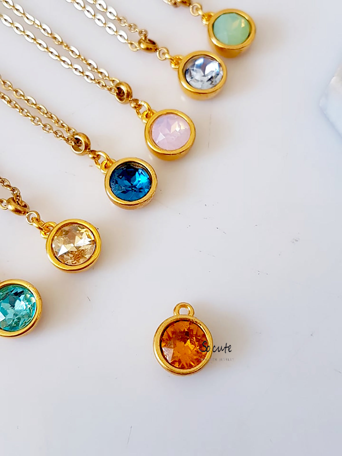 Ατσάλινο κολιέ Crystal Dot