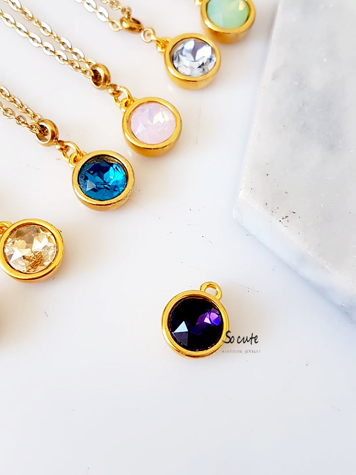 Ατσάλινο κολιέ Crystal Dot