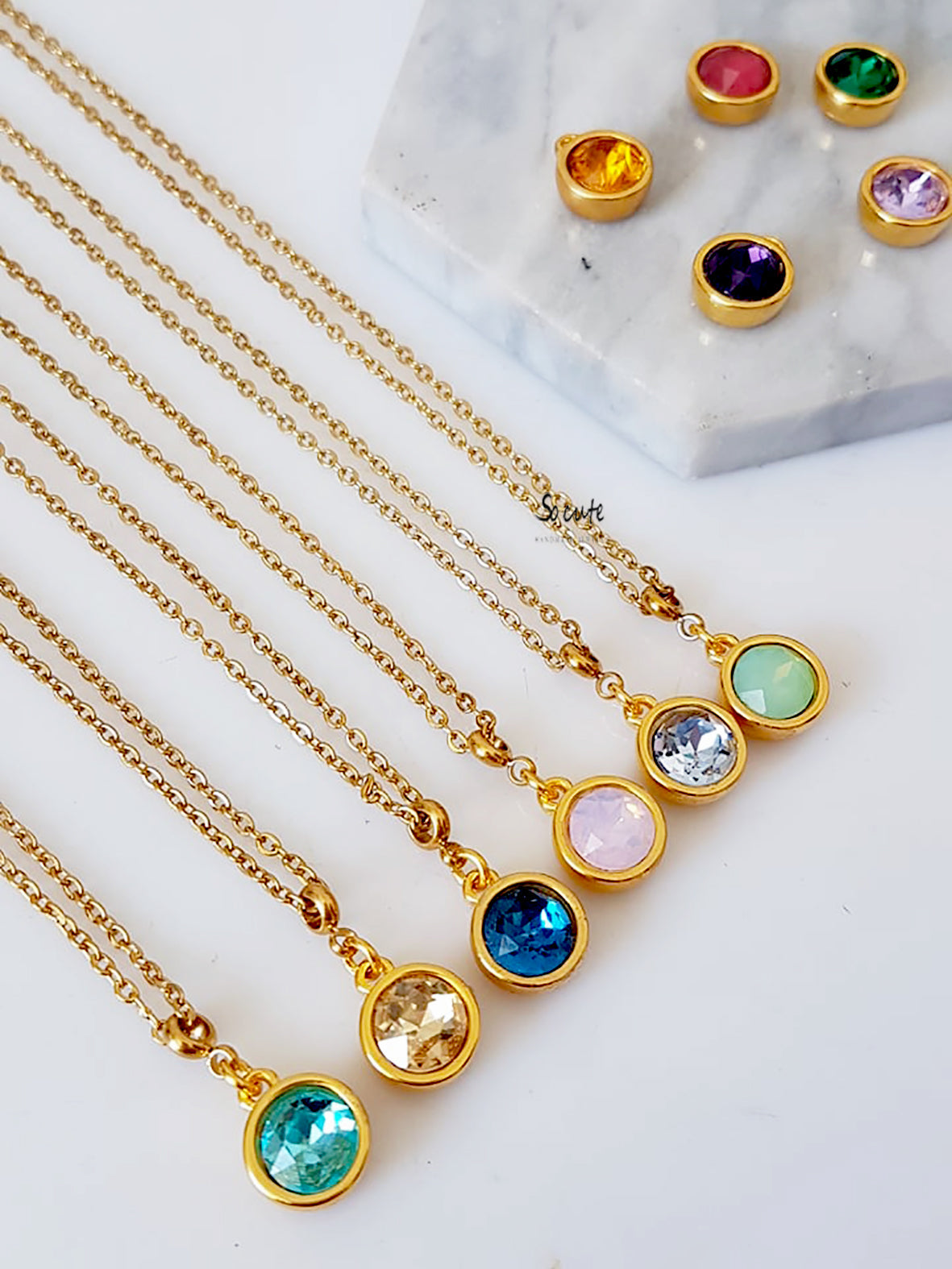 Ατσάλινο κολιέ Crystal Dot