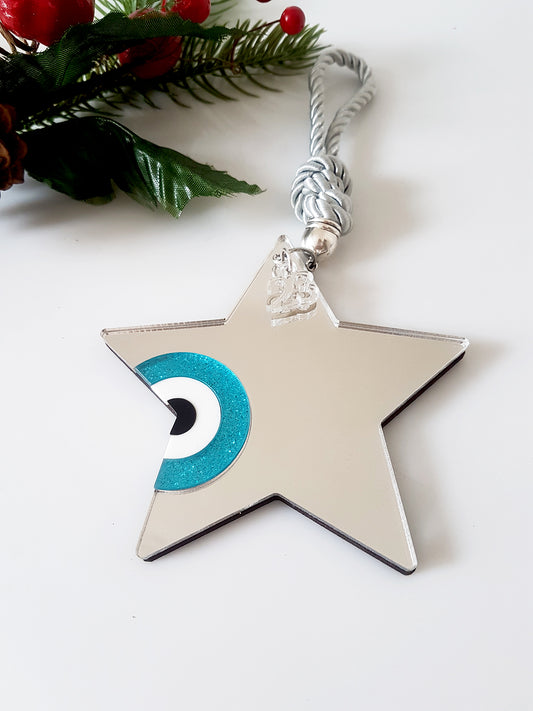 Star shaped pendant charm with evil eye - SoCuteb2b