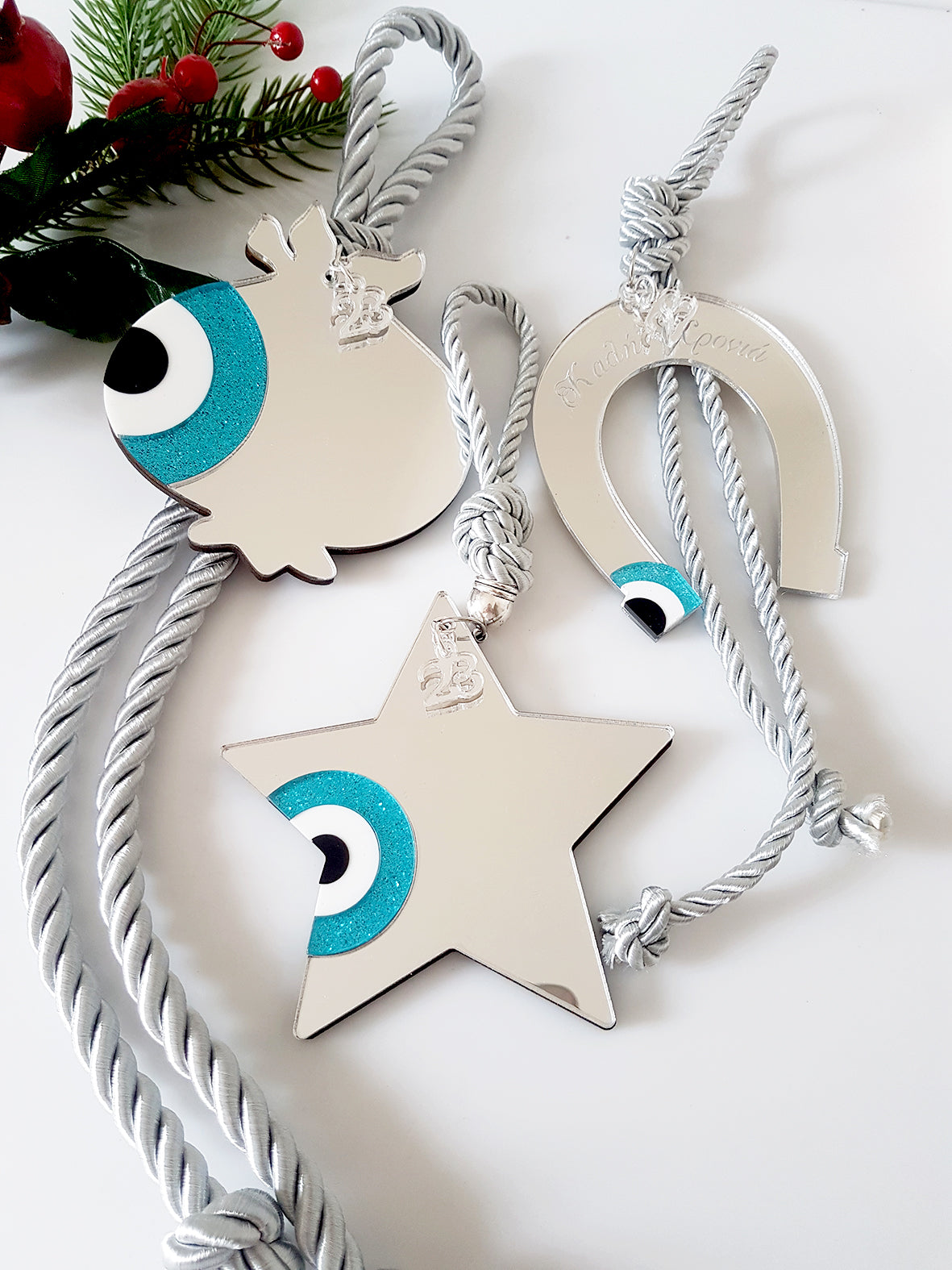 Star shaped pendant charm with evil eye - SoCuteb2b