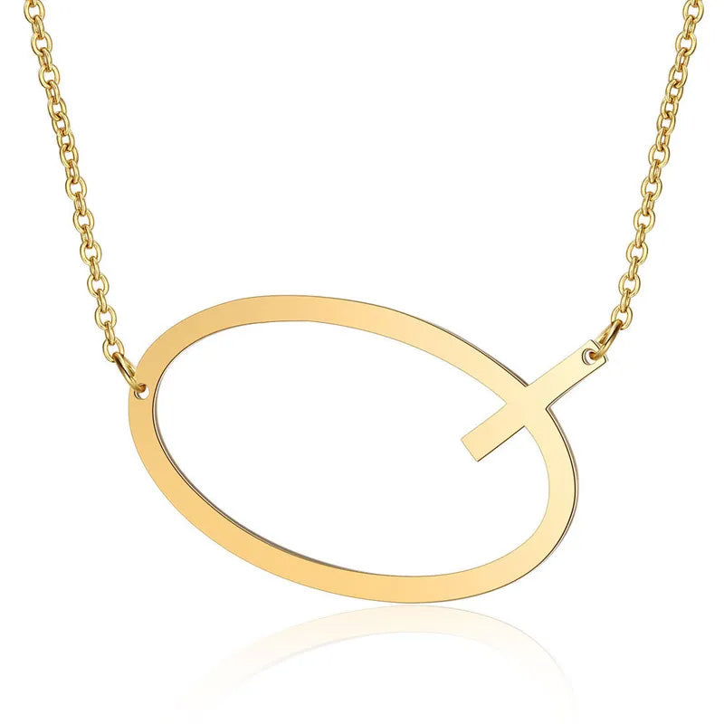 Shiny pendant with Monogram, pack of 1 piece