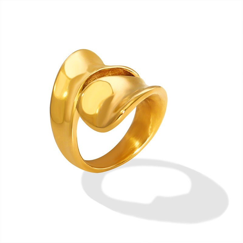 Irregular Titanium Steel Ring