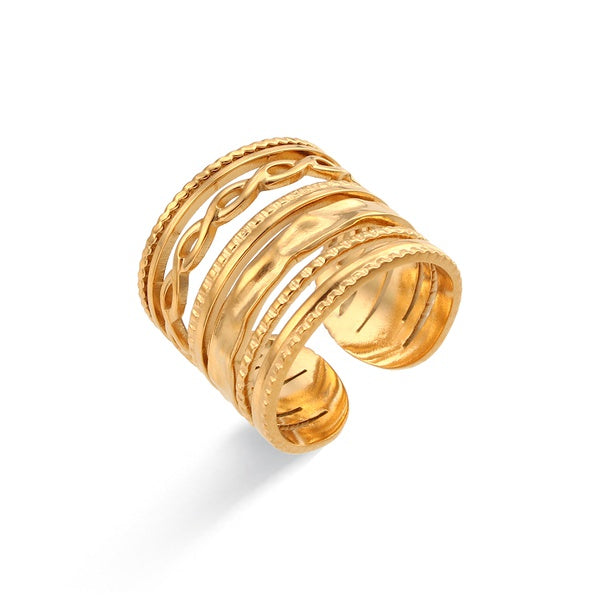 Stainless Steel Open Ring, various styles - SoCuteb2b