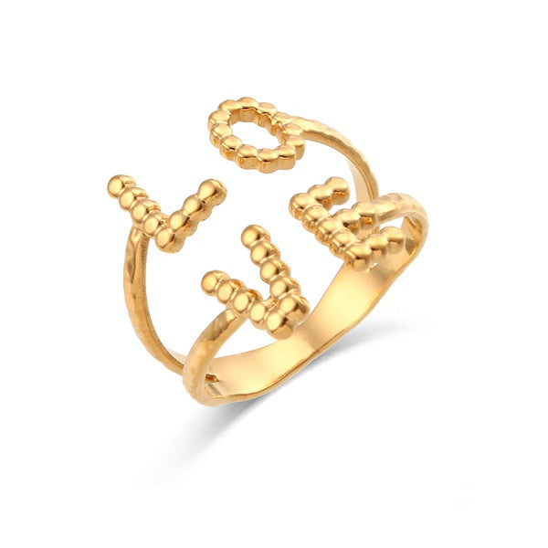 Stainless Steel Open Ring, various styles - SoCuteb2b