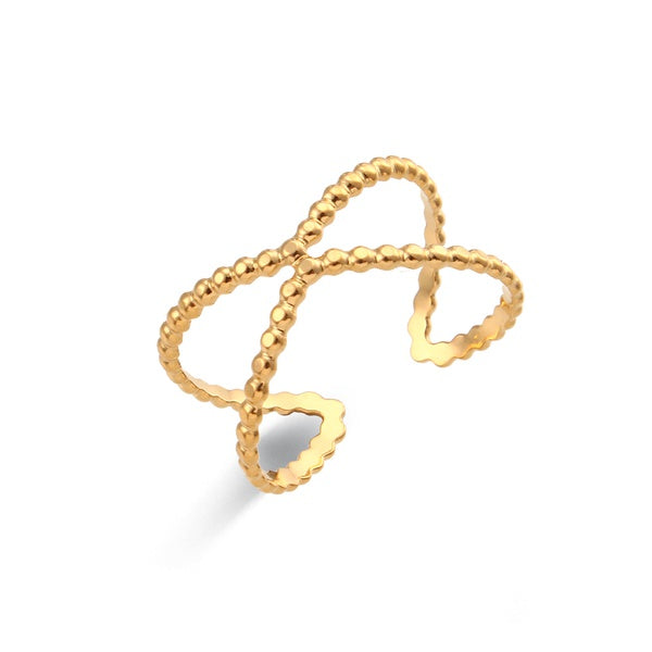 Stainless Steel Open Ring, various styles - SoCuteb2b