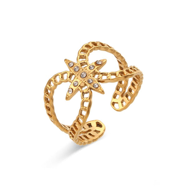 Stainless Steel Open Ring, various styles - SoCuteb2b